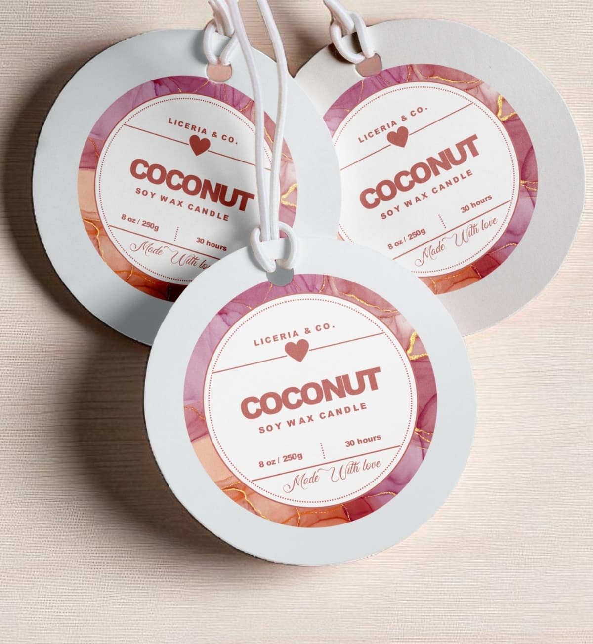 Circle Hang Tags – Custom Printed Branding Tags for Garments alternate view