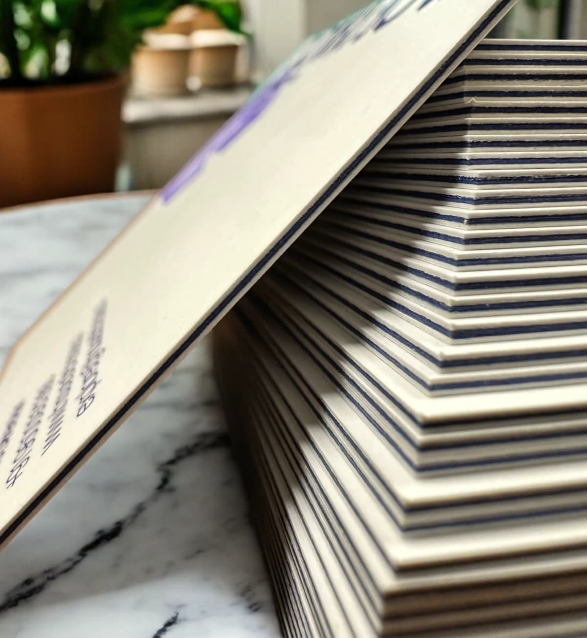 Sandwich Business Cards – Professional Dual-Layer Visiting Cards