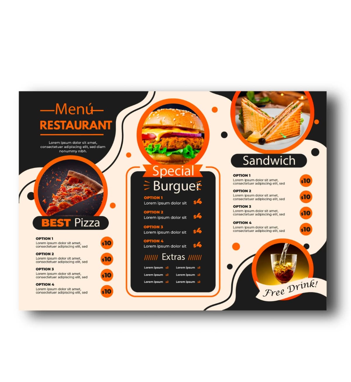 Menus Printing for Take Away Restaurants – Custom Take Away Menus Printed