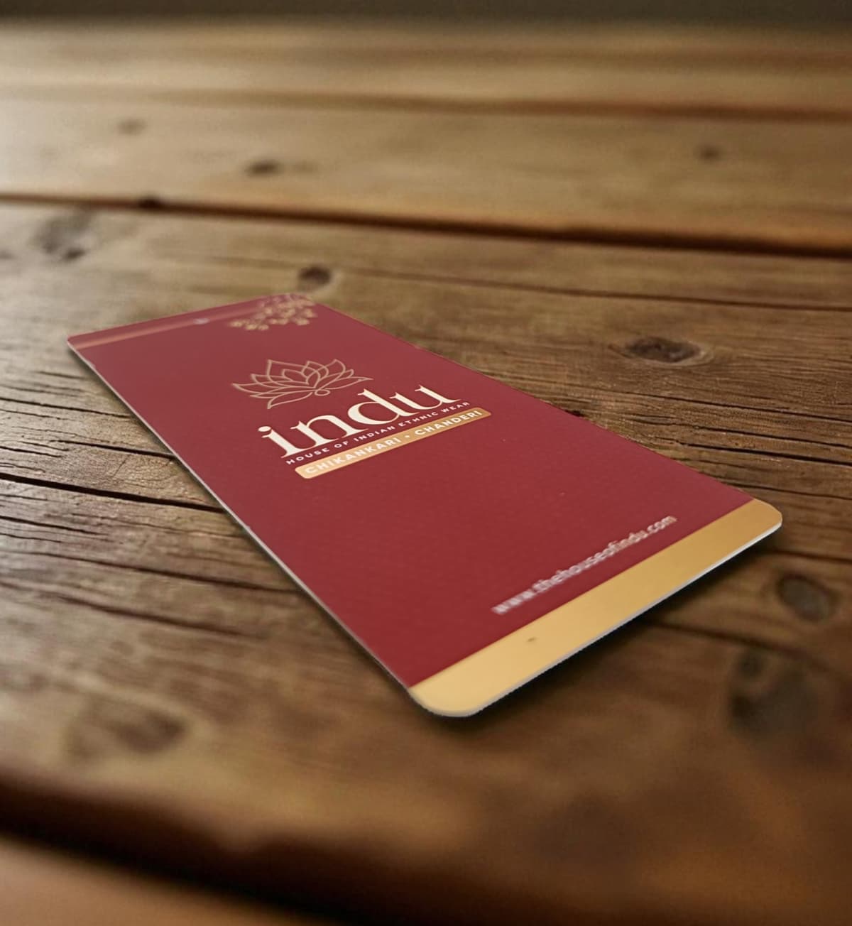 Velvet Hang Tags – Custom 1.5'' x 3.5'' Branding Tags for Garments alternate view