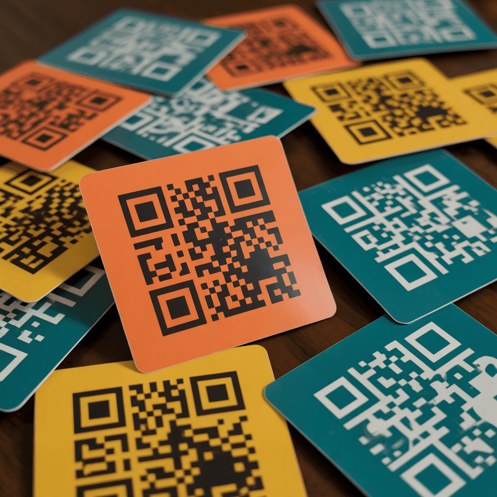 Custom QR Code Stickers alternate view
